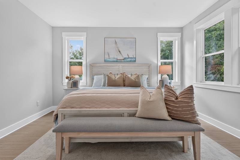 Primary Bedroom, furnished end unit