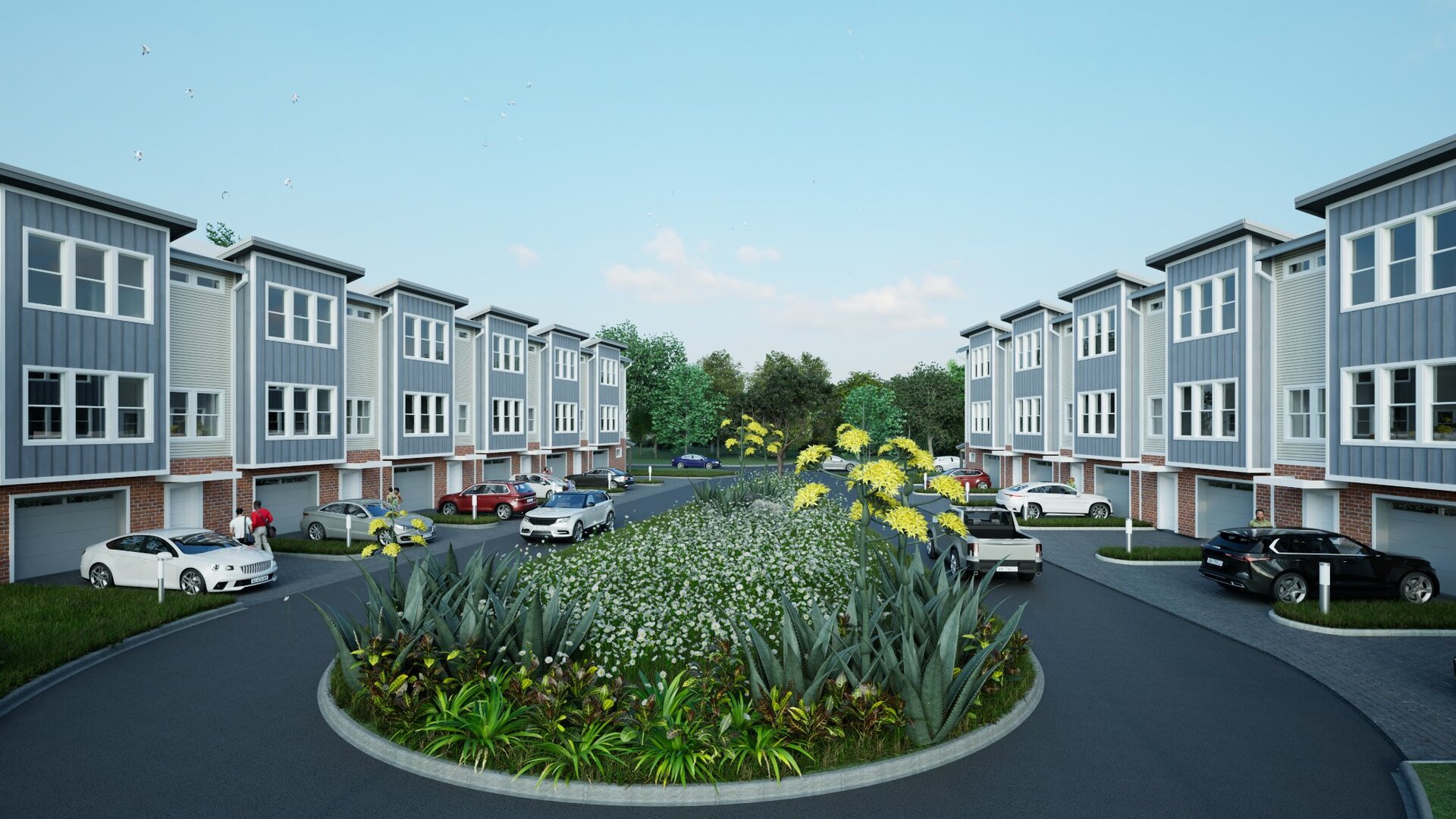 The Magnolia at Forest Park — Courtyard view