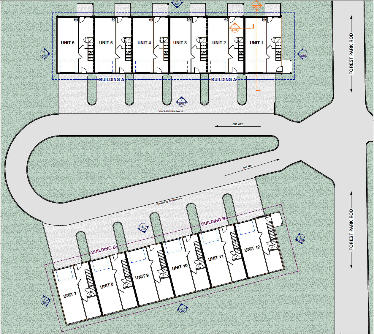 The Magnolia at Forest Park — interactive site plan