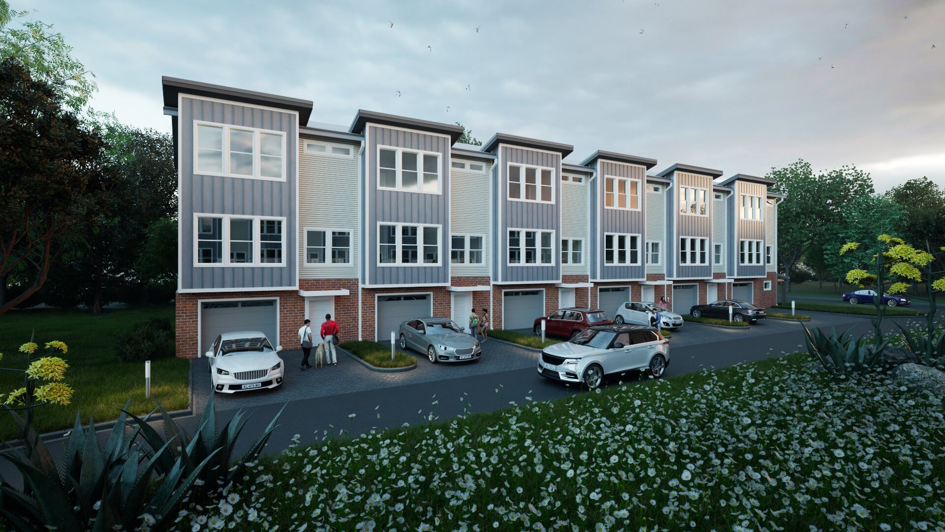 The Magnolia at Forest Park — Street view rendering