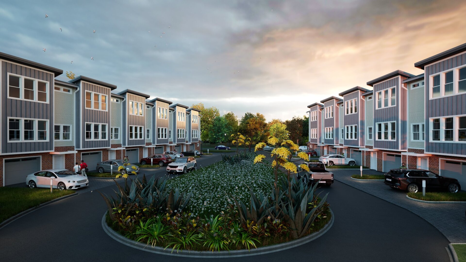 The Magnolia at Forest Park — Side angle rendering